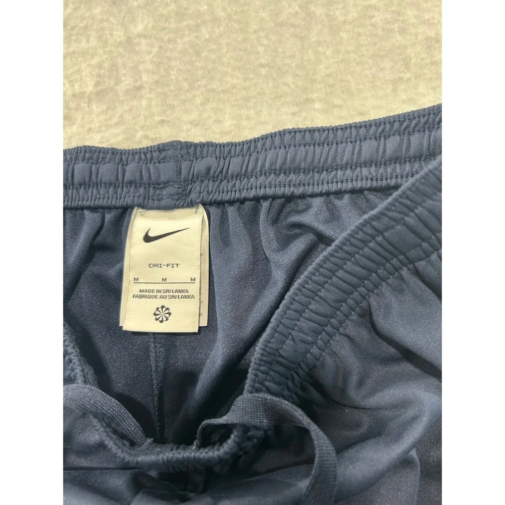 Nike Dri-FIT Mens Navy Blue Track Pants Mesh Panel Joggers Size M